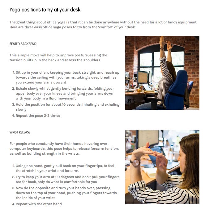 Article on Workplace Wellness with Richard Brook